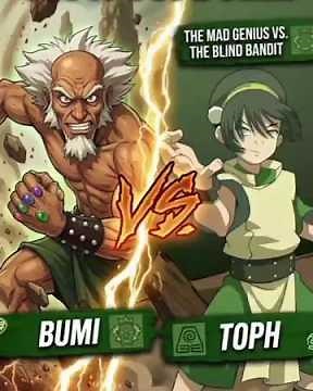 Toph vs Bumi WHO Wins The Fight? #avatarthelastairbender #anime #toph #cartoon #viralshorts
