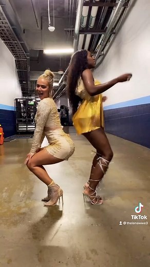 CJ Perry on Instagram: "Rate your future TAG TEAM CHAMPIONS walk from 1-10 ⬇️ @trinity_fatu #Wrestlemania #WWERaw"