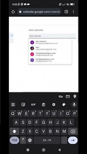Restore access to a missing Google Family Calendar