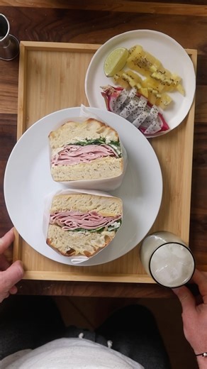 Cooking in Captivity: Today we’re trying to make @willyum_conrad ‘s beautiful mortadella sandwich, from the fresh focaccia down to the pickled veg and vintage 1980’s cups I had to find on etsy and pay a pretty penny for because im slowly but surely losing my grasp on reality. Thanks to: My mom for being the best and always helping find stuff for the videos and for teaching me how to curse like a pro. @boardsbyshore for my awesome cutting board @messermeister for my sick knife @kingarthurbaking f