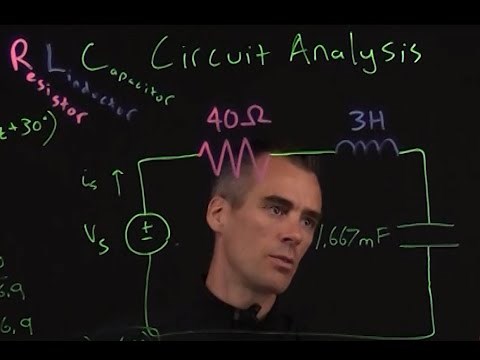 Finding current through RLC circuit including resistor, inductor and capacitor