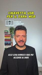 27K views · 1.1K reactions | Il modo migliore per accedere al dark web è preparare una chiavetta USB con TAILS, un sistema operativo pensato per mantenerti anonimo (almeno in teoria) #cosedicomputer #deepweb #darkweb #informatica #privacy | Cose di Computer | Facebook