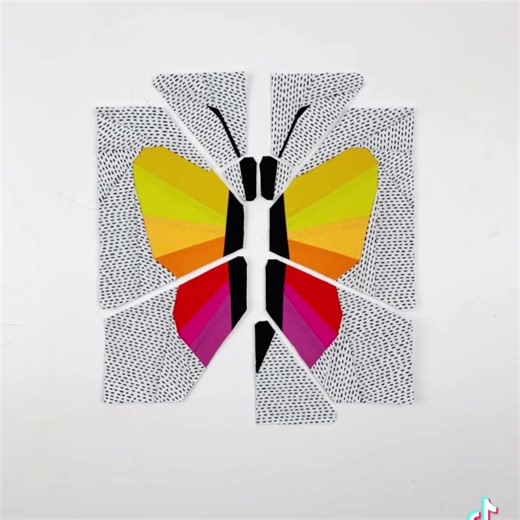 Mariposa-butterfly... Here are some fun facts about these pretty creatures -butterflies can’t fly when they’re cold -they are shortsighted but can see colors -butterfly wings are transparent -these cuties do taste with their feet -butterflies live on an all liquid diet -unfortunately most of these awesome creatures only live for a short few weeks... . But a pretty rainbow butterfly like this one lives forever and ever.... That is also the reason I quilt.... #igquiltfest2021 prompt for today is ‚