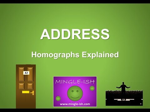 Address: Homographs Explained