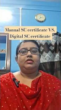 Manual SC Certificate vs Digital SC Certificate | কোনটা Valid? Full Difference & Verification Guide