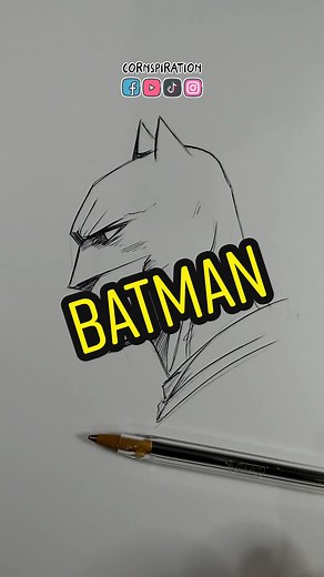 Cómo dibujar a Batman: Tutorial paso a paso