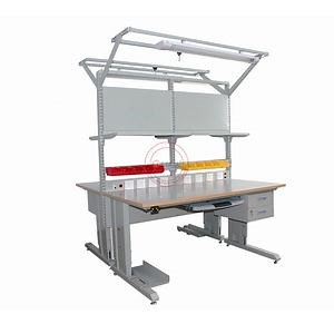 [Hot Item] Detall Adjustable Height ESD Workbench for Industrial Factory