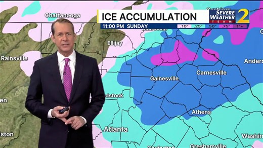 Here's where the ice is expected to accumulate