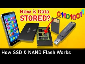 How SSD, SD Card & USB Flash drive works | How data is stored in Digital Nand Flash Memory Explain