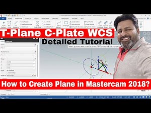 MASTERCAM 2018 TUTORIAL: PLANES CPLANE WCS TPLANE PLANE MANAGER