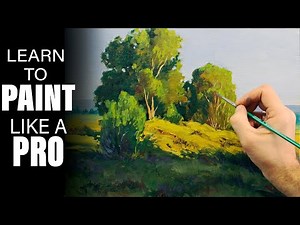 Best Way to Paint Beautiful Landscape | Light & Shadow