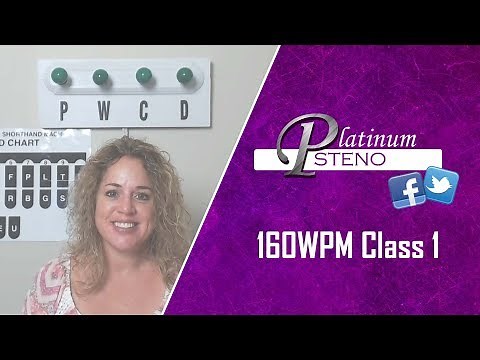 Class #1 160WPM QA