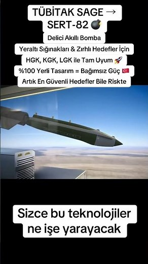 SERT-82 Turkey’s Smart Penetrator Bomb TÜBİTAK SAGE #shorts
