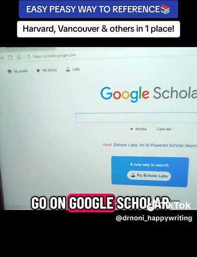 Quick Guide to Harvard and Vancouver Referencing