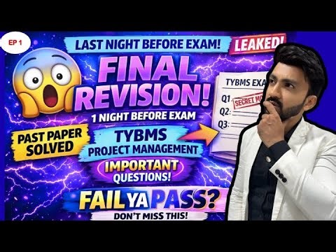 DAY 1 📢 TYBMS Project Management LIVE | Past Paper Solve + Important Questions |