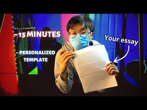Finish writting your common app essay by the end of this video