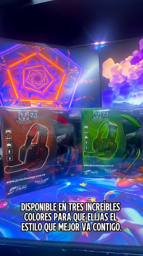 Diademas Gamer disponibles para entrega inmediata. Tecnología 7.1 canales virtuales para un sonido profundo e inmersivo, perfecta localización espacial y ventaja real en tus partidas. Haz que tu setup suene PRO #parati #gamer #fyp #gaming #tecnologia | JYR Technology