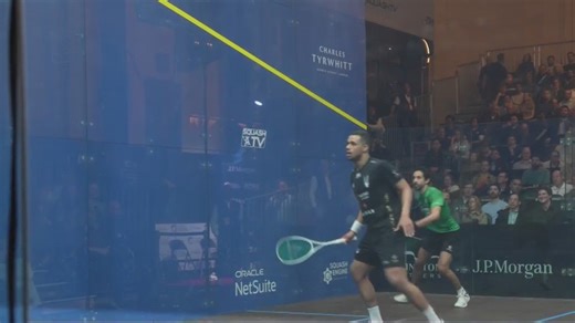 Squash stars take to the court in Grand Central
