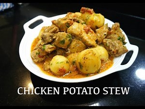 Creamy Garlic Chicken Potato Stew Recipe - How to make Chicken Stew - Italian Chicken Stew