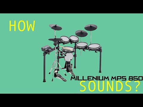 Millenium MPS 850 E-Drum Set - Sound Demo (Default Kit/LogicPro Producer Kit/Slate Drums SSD5)