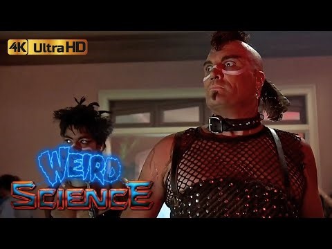 Weird Science (1985) Mutant Bikers Crash The Party 4K HDR