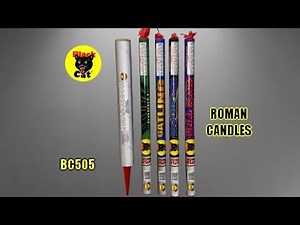 Gatlin’ Pack Assorted Roman Candles by Black Cat Fireworks