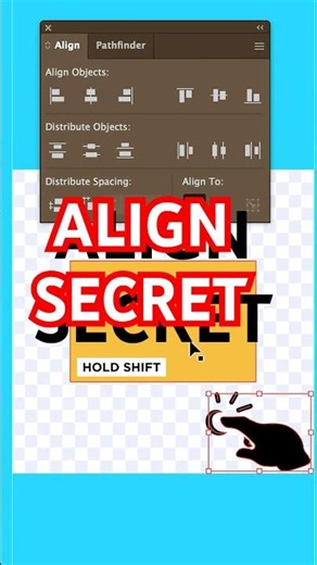 Adobe Illustrator Align Tool FIX! Stop Objects Moving (Center Align Trick) 🔥