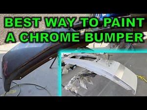 WE PAINTED A CHROME BUMPER...CHECK OUT THESE RESULTS BEFORE YOU PAINT ON CHROME!!
