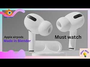 "Apple AirPods Pro 3D Model Showcase | Detailed Design & Features"