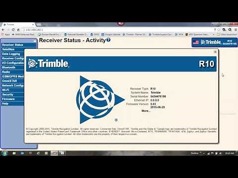 Enabling Automatic Data Logging on a Trimble R10 Using the WebUI