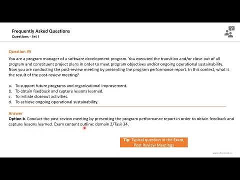 10 Questions you will see in the PgMP Exam