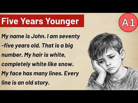 Learn English Through Story A1 | Five Years Younger | English Listening Practice