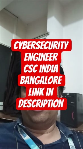 💻 Cybersecurity Jobs in India | CSC Junior Data Security Engineer