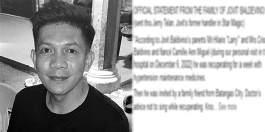Jovit Baldivino: Official Statement from Singer's Family over What Happened before he died