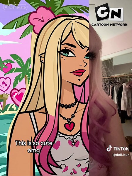 She looks so unique and the chin adds so much character? 🎀💞 #Multiaverso #ai #totaldrama #fypシ #trend