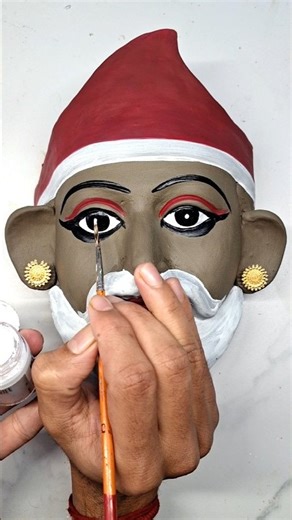 santa claus making video with clay.christmas clay art#art #viral #shorts #youtubeshorts