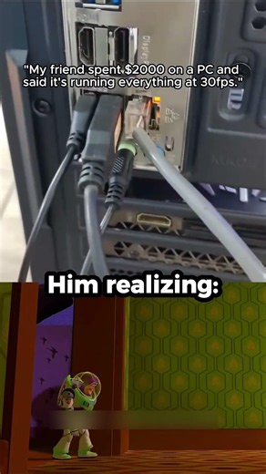 My Friend Spent $2000 on a PC... And It's Running 30 FPS 💀 #shorts