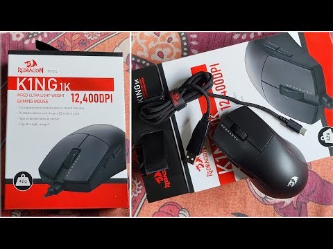 Redragon K1NG M724 Gaming Mouse Unboxing | 12,400 DPI Ultra Lightweight Gaming Mouse