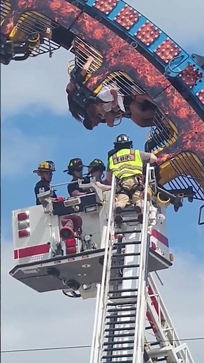 Super Loop Ride Gets Stuck Upside Down - Failure Analysis