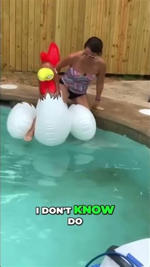 Epic Waterslide Splash & Giant Swan Float Fun! #shorts