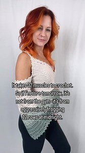 Keep doing those wrist stretches, friends 👏 The Arabella crochet top pattern is in testing now! Coming your way soon 😘 This beautiful bamboo yarn is part of the #hobbiiharmony campaign. Thank you, @hobbii_yarn 🙏 #sponsored If you love my new hair as much as I do, check out @hair_by_danimarie_ 😍 | Spirit Thread Crochet