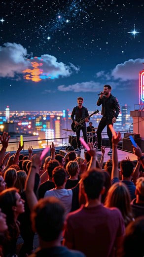 Hey LA, let's party! ✨I'm Right Here✨ New single 🔥🎧😎 #1986 #rooftop #party #night #dance