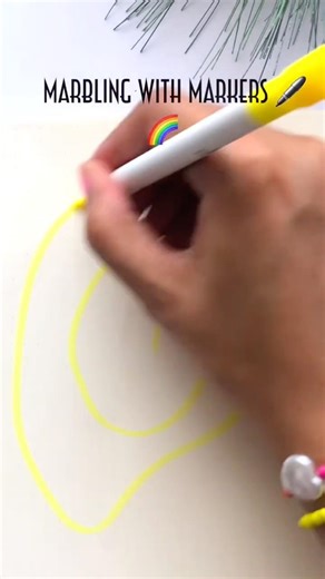 Does Your Notebook Look Like This? 👀 Rainbow Swirl Art with Markers 🌈 #shorts