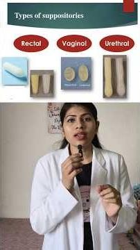 When oral medication isn't possible, suppositories save the day,suppository revealed in just 3 min⏱️