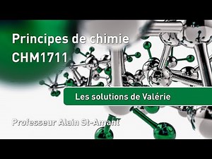La stoechiométrie #2 - Les solutions de Valérie