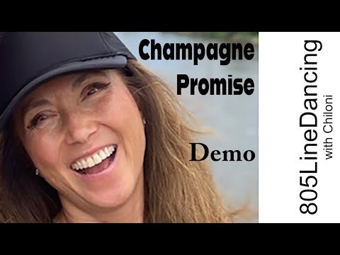 Champagne Promise Demo Beginner Line Dance Tutorial