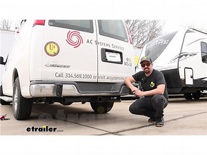 Installing the Blue Ox Trailer Hitch Receiver on a 2021 Chevrolet Express Van