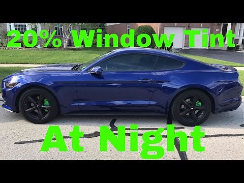 20% Window Tint At Night