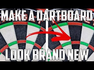 How To Make An Old Dartboard Look Brand New! (EASY) Dartboard Refurbishment