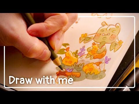 Draw with me ✿ Markers & Midori sketchbook